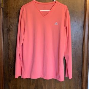 Pink Adidas long sleeve shirt